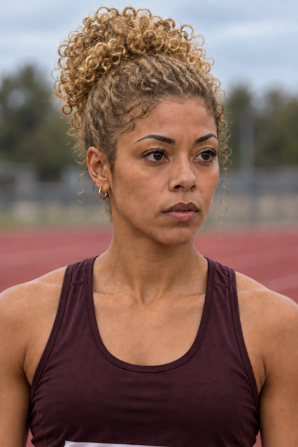 Skyler Hayes as a young track athlete
